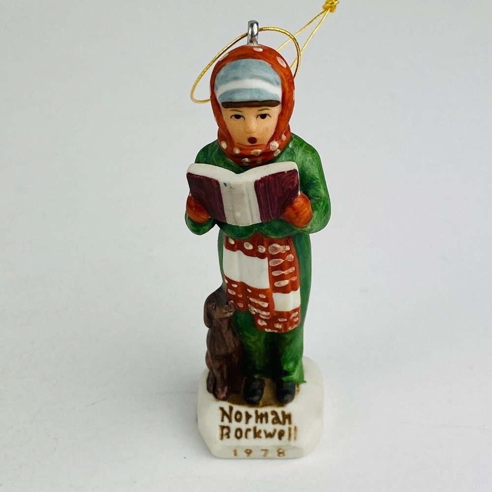 Dave Grossman Design Japan Christmas Caroler 1978 Norman Rockwell Ornament